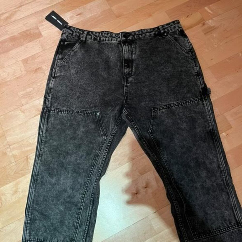 Homme Femme Black Jeans – New W/ Tags – Size 38